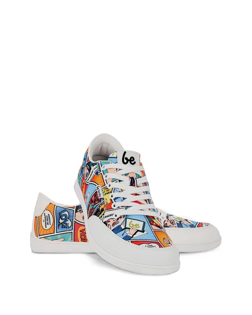 Be Lenka White Baskets Rebound À Imprimé Graphique