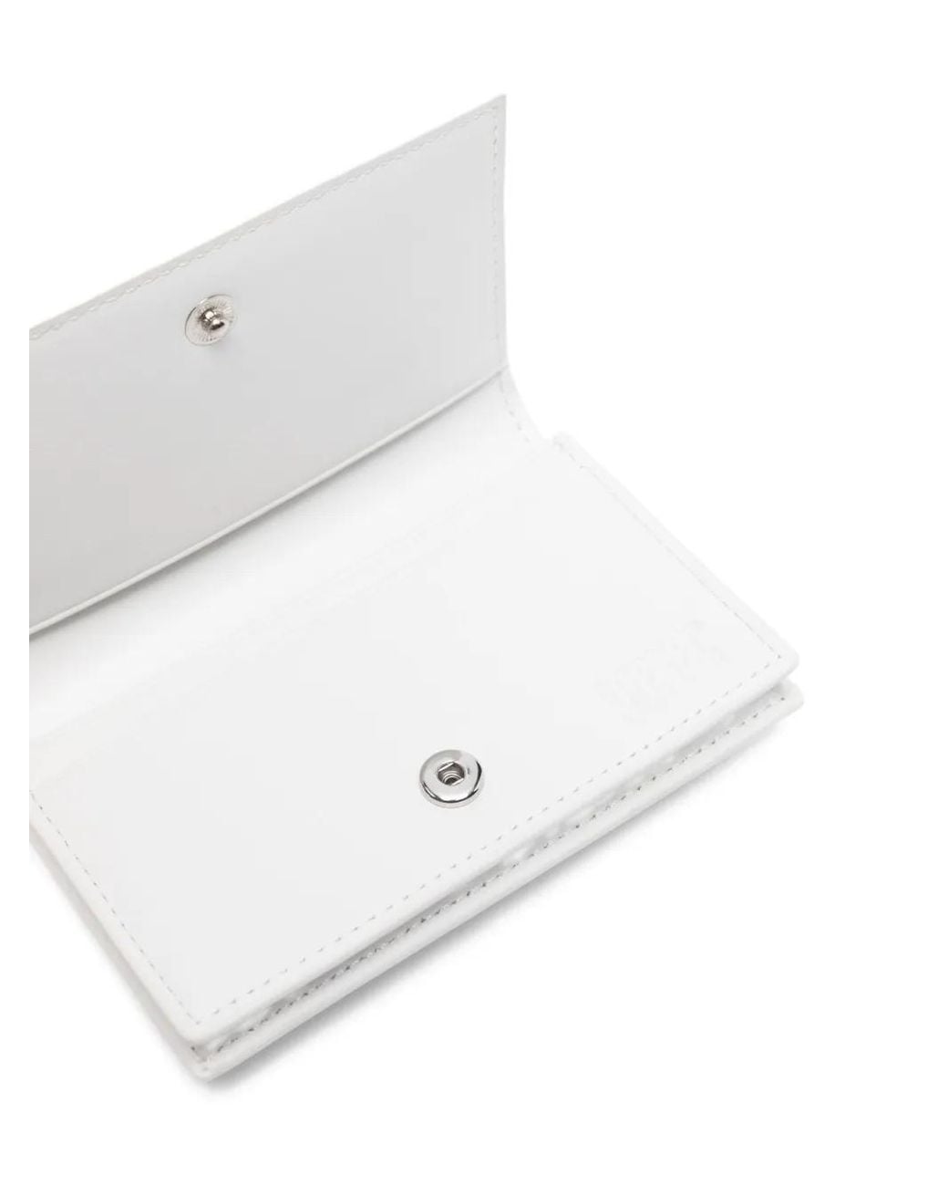 DIESEL White Oval-Plaque Wallet