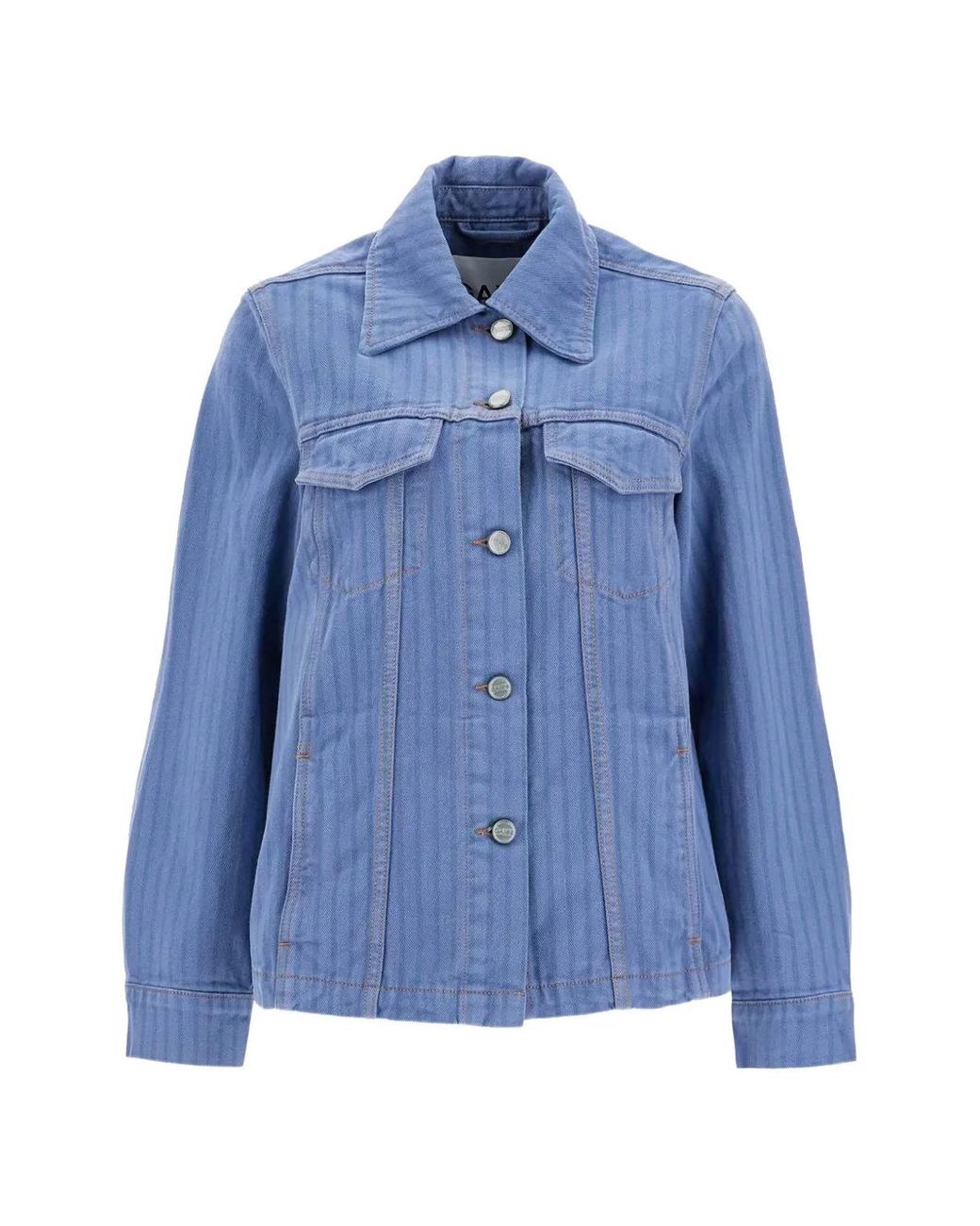 Ganni Denim Jack in het Blue
