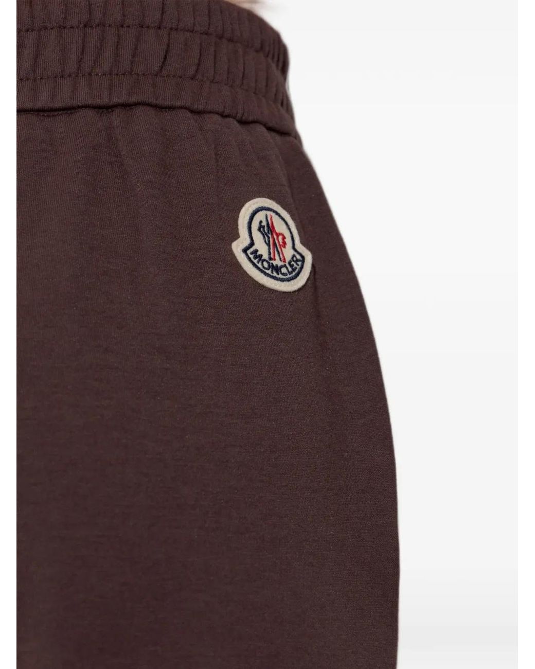 Moncler Purple Pantalon De Jogging À Patch Logo