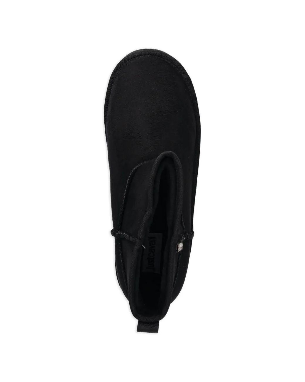 Just Cavalli Black Logo-Detail Ankle Boots