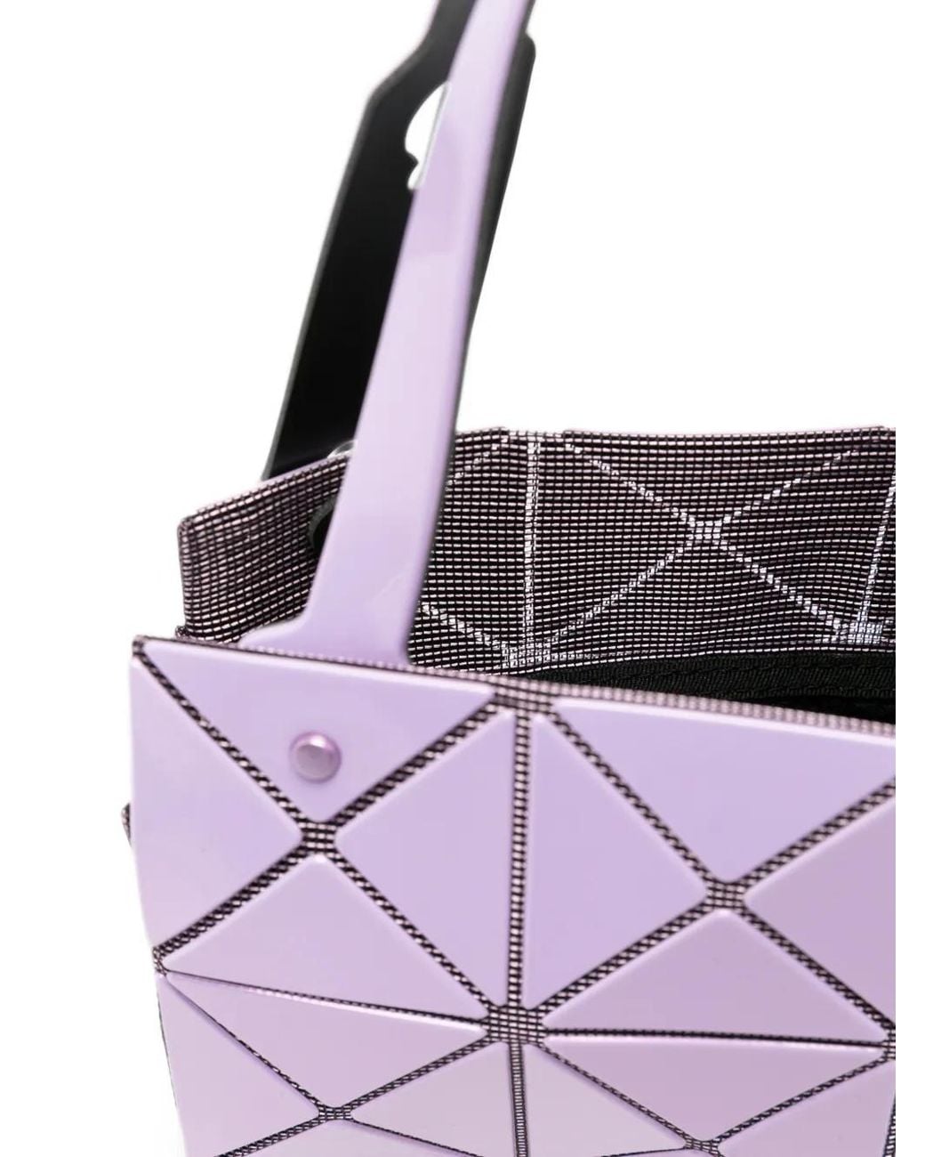 Issey Miyake Purple Lucent Geometric Tote Bag