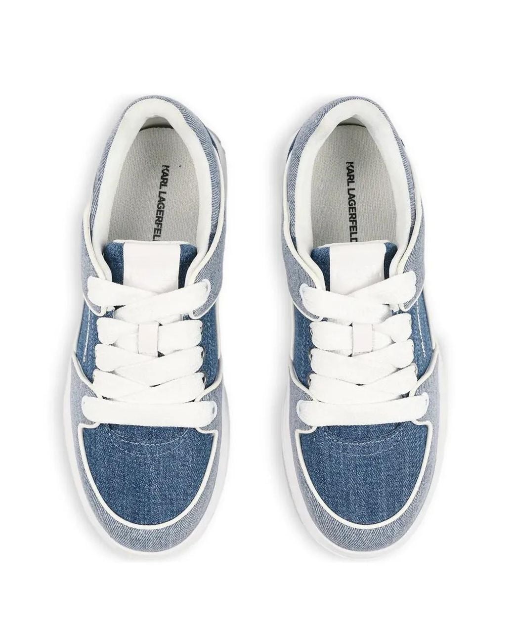 Karl Lagerfeld Blue Kourtney Denim Sneakers