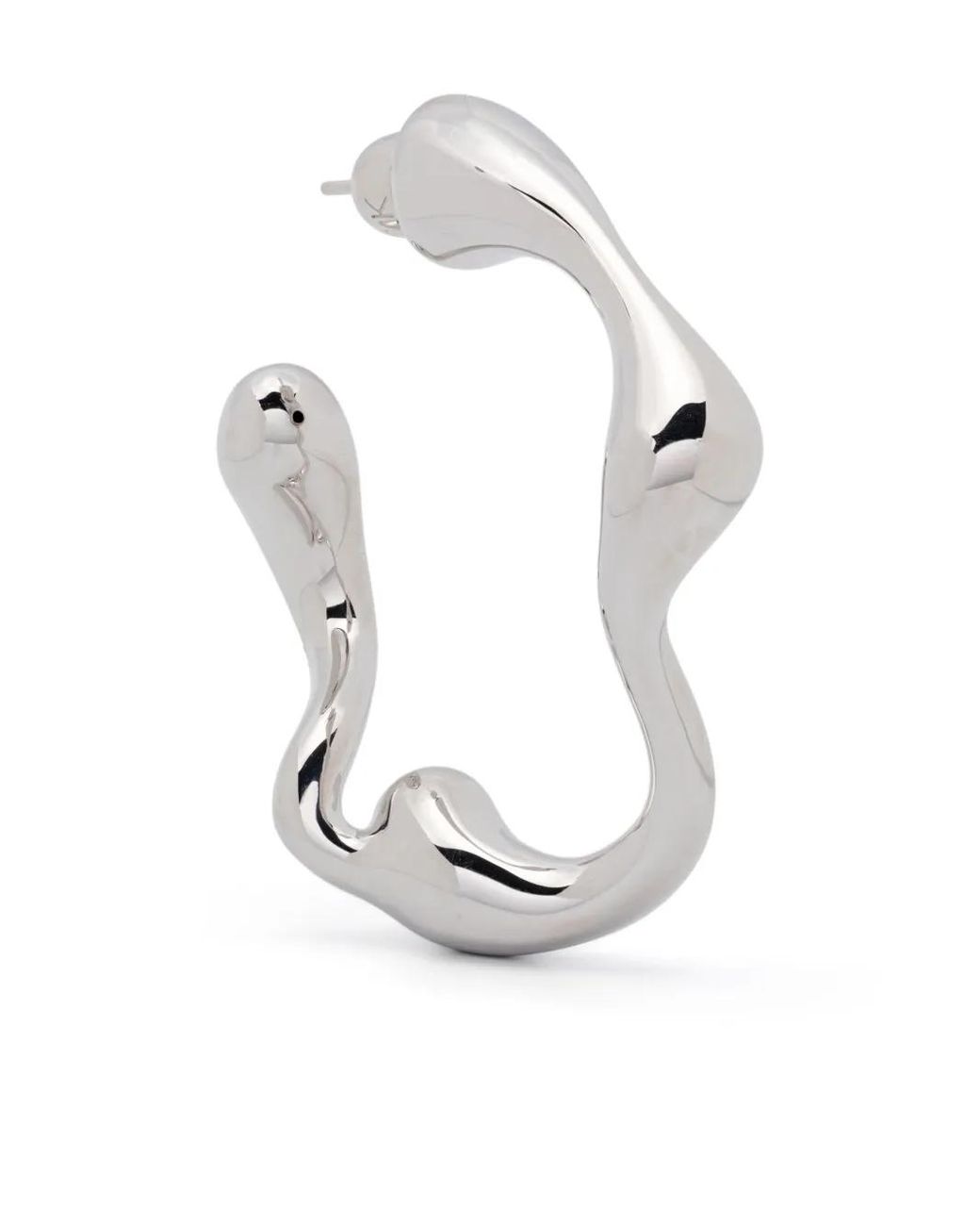 Maria Black White Large Splash Single Earring