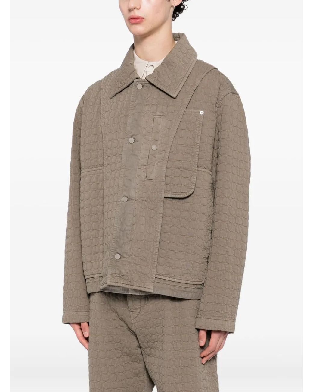 Craig Green Brown Circle-Quilted Jacket for men