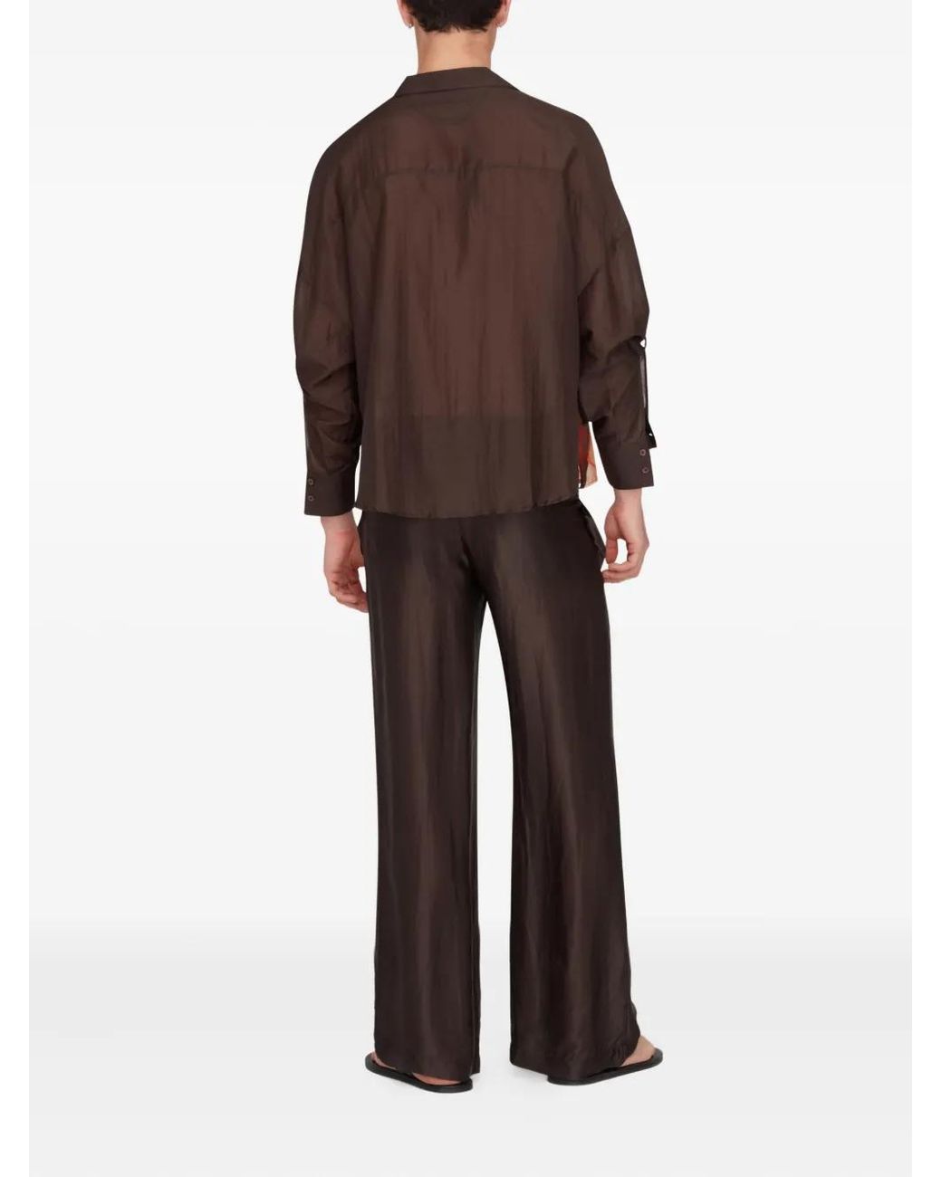 Donde Esteban Brown Salpicon Shirt