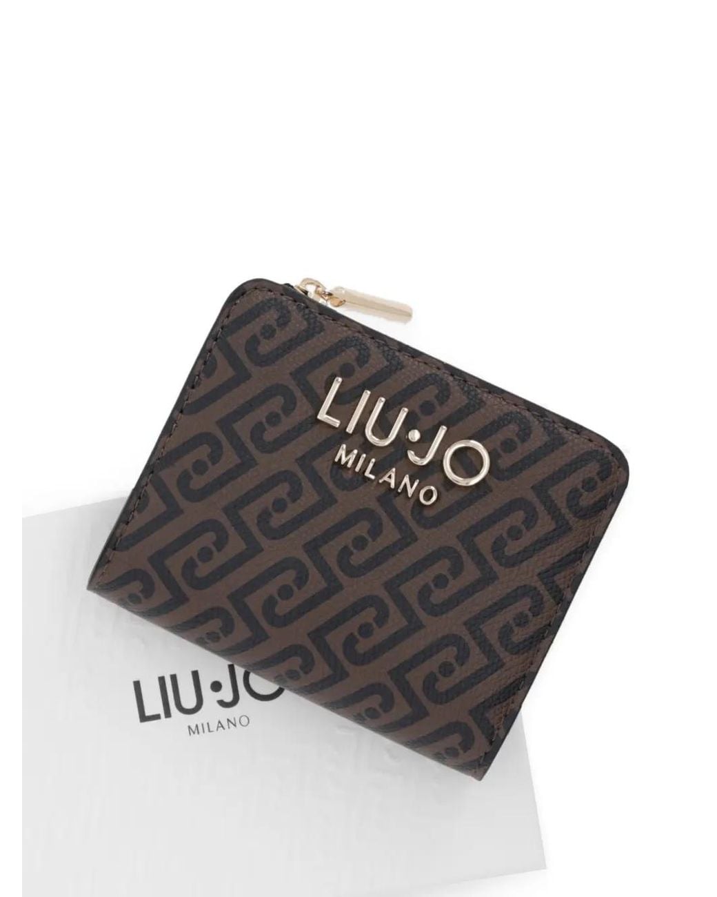 Liu Jo Black Portefeuille Milano À Plaque Logo