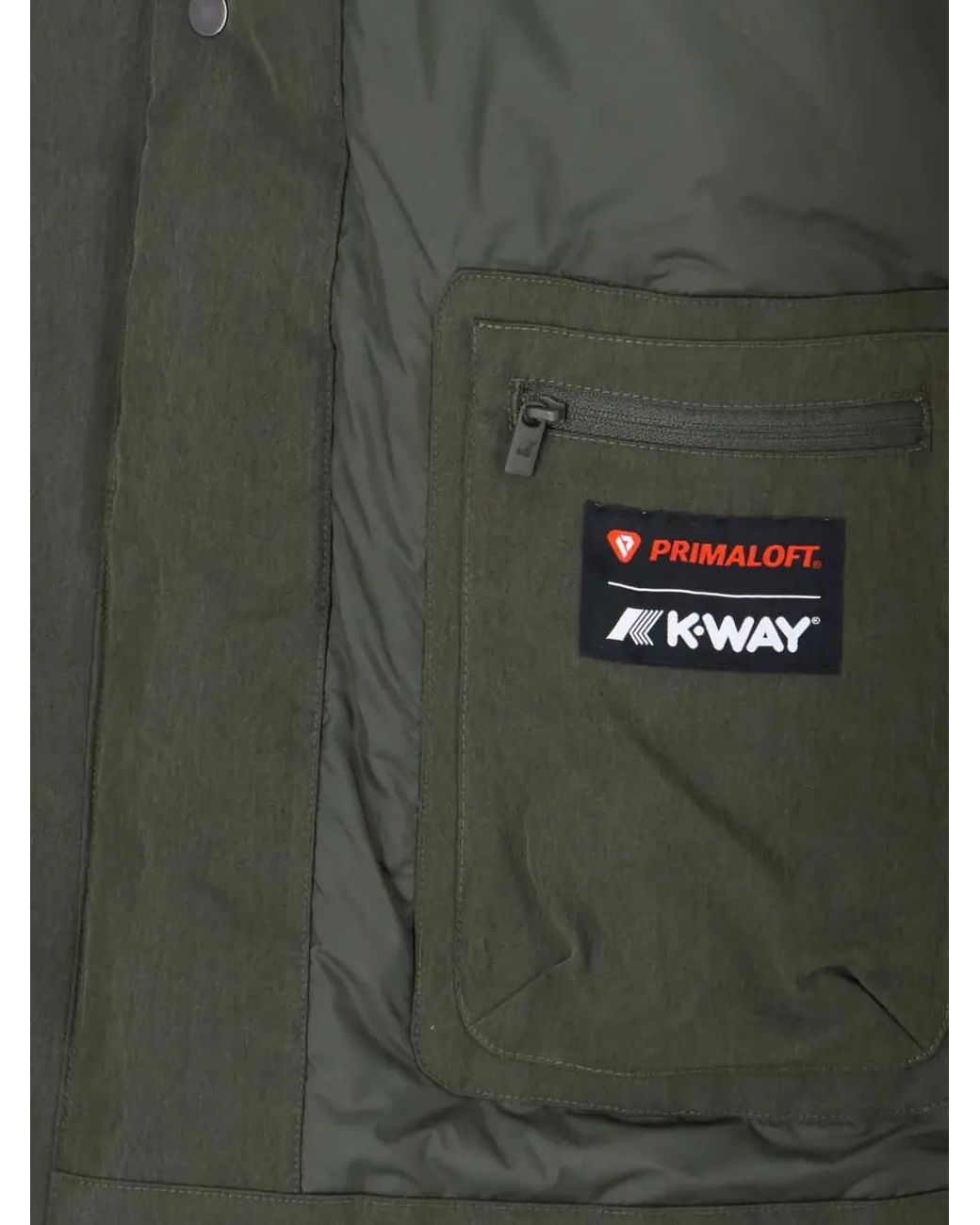 K-Way Green Hooded Pocket Jacket for men