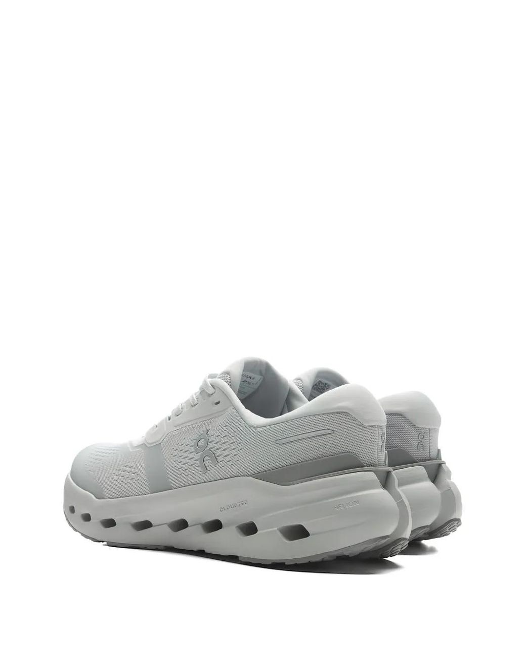 On Shoes White Cloudrunner 3 Perforated Logo-Detail Sneakers for men