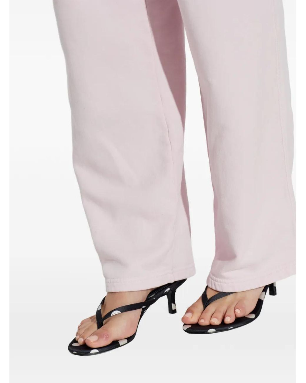 Black Suede Studio White Tash Polka-Dot Satin Sandals