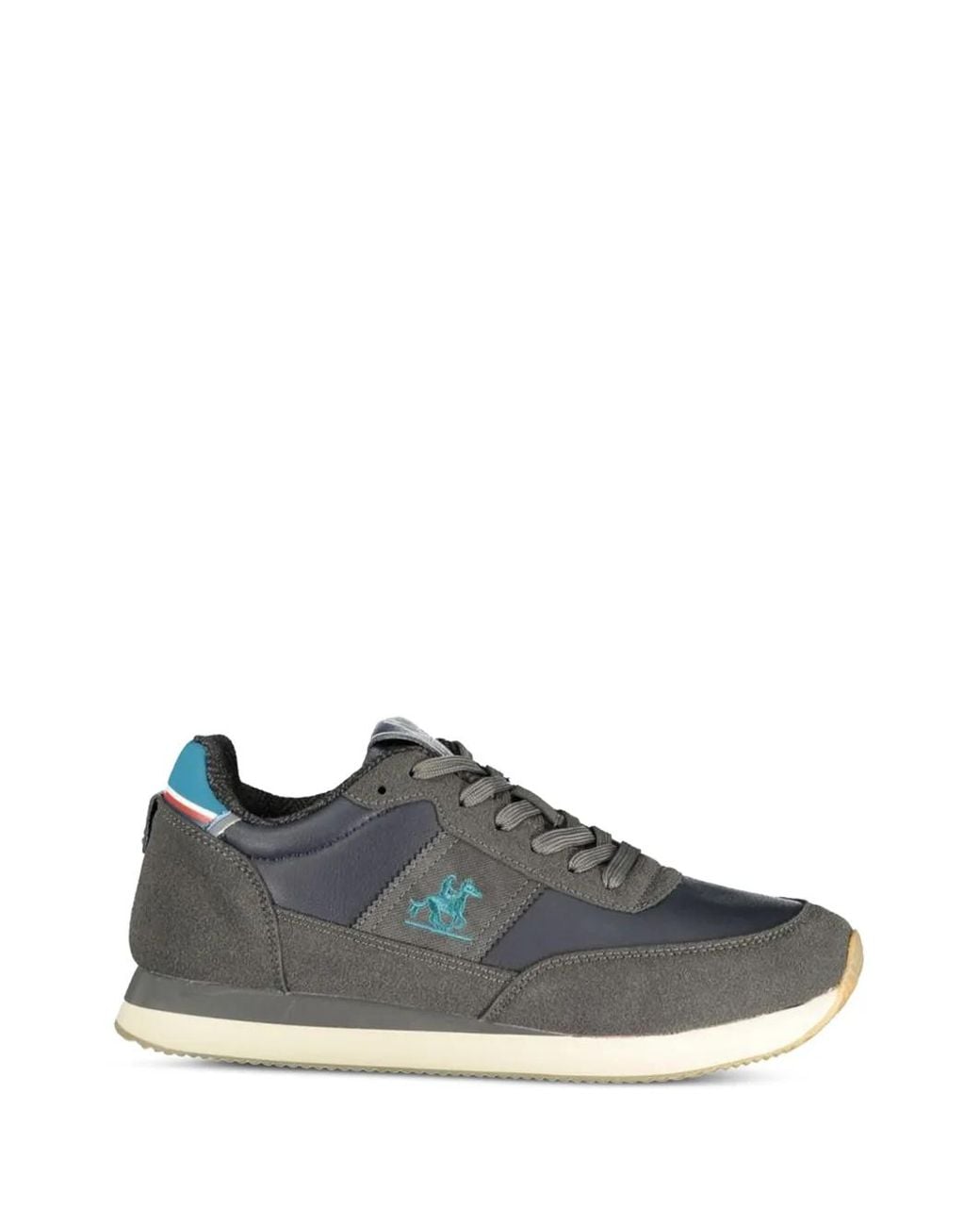 U.S. Grand Blue Logo-Patch Panelled Sneakers for men