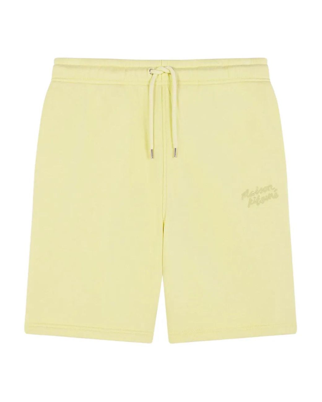 Maison Kitsuné Yellow Drawstring Shorts for men