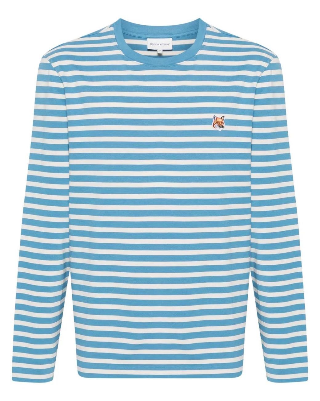 Maison Kitsuné Blue Bold Fox Head T-Shirt for men