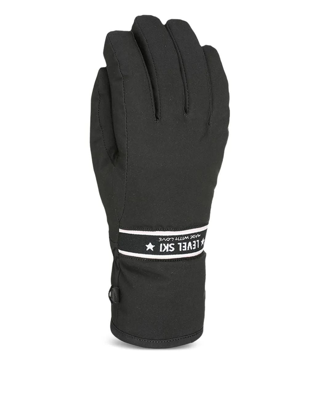 Level Black Logo-Detailing Gloves