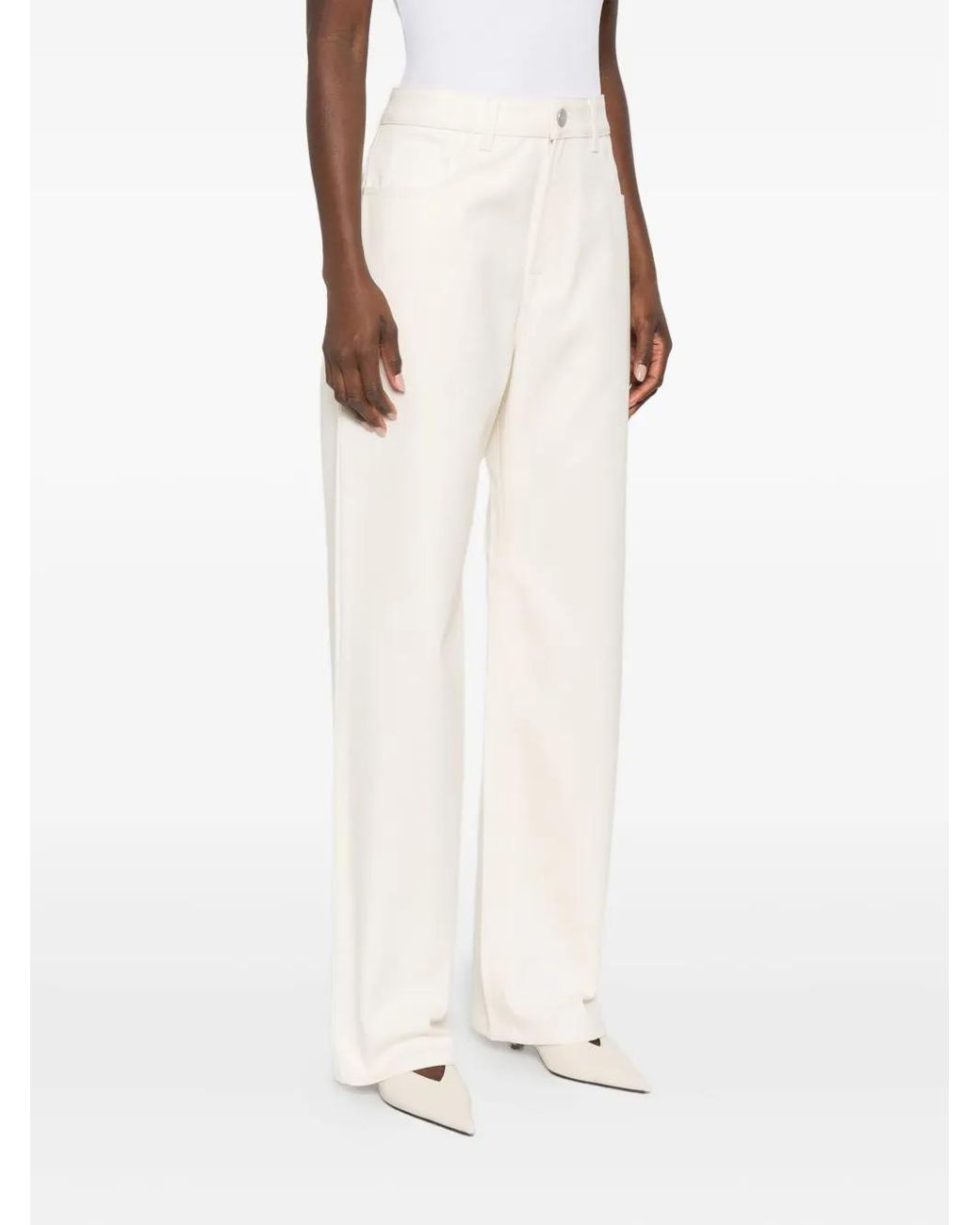 Rohe White Compact Cotton Jeans