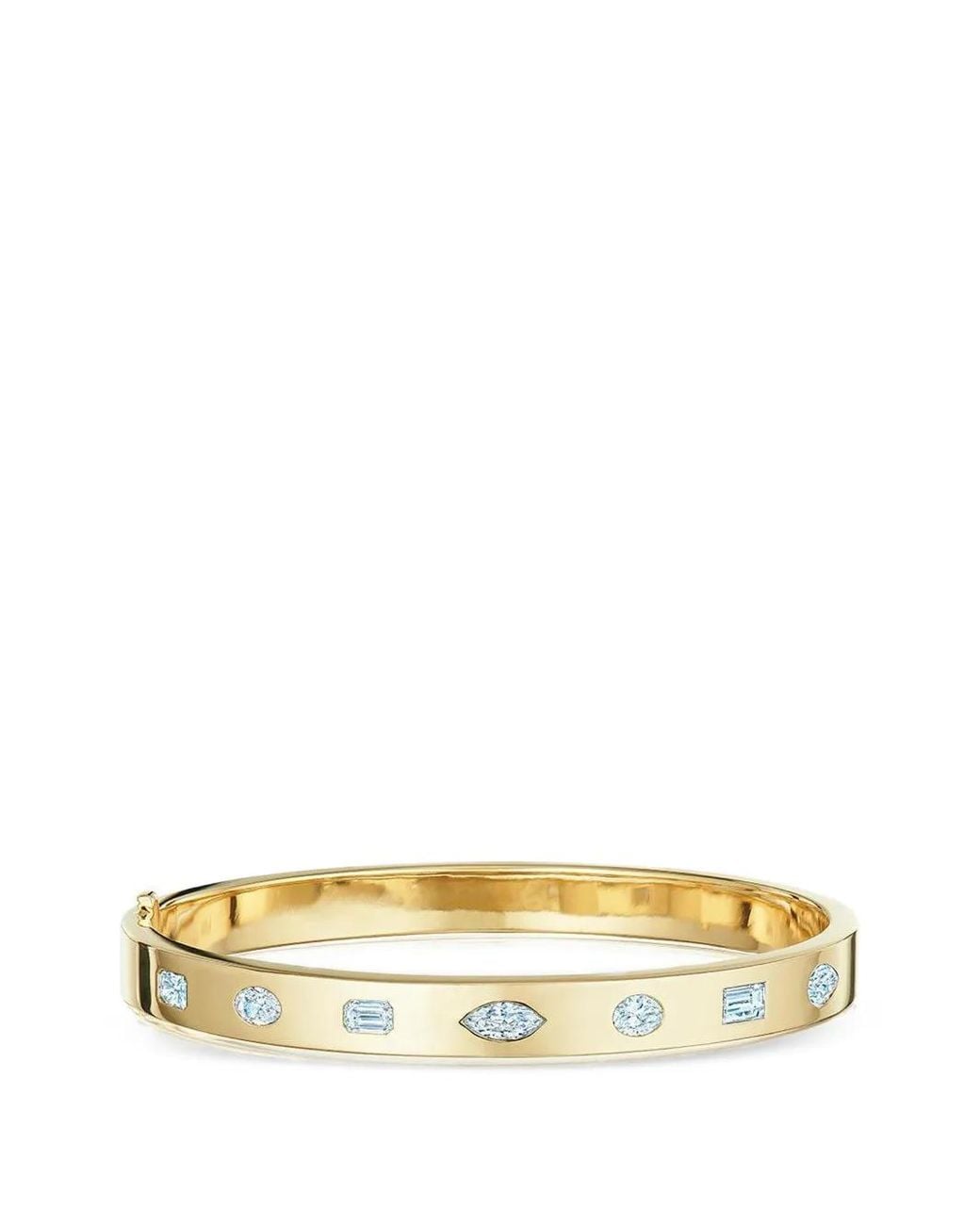 Kwiat Metallic Bracelet Jonc Orné De Diamants