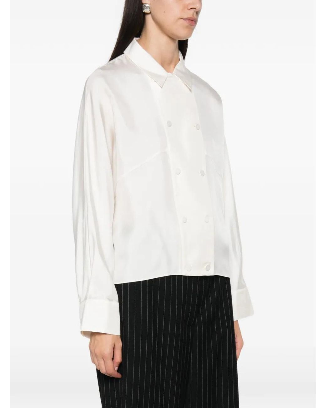 Rohe White Double-Breasted Top