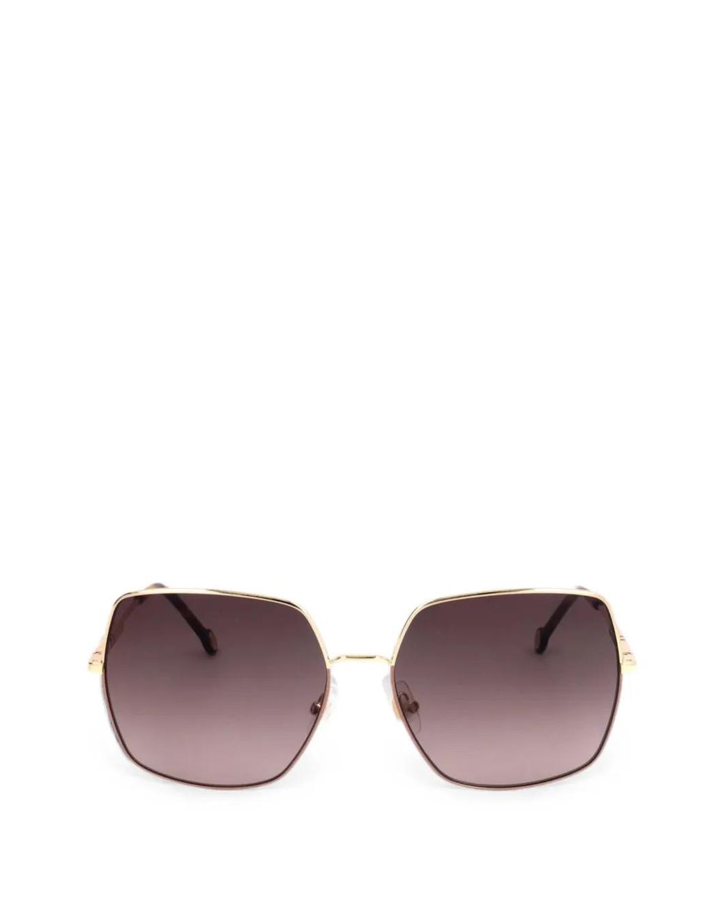 Carolina Herrera Purple Square-Frame Sunglasses