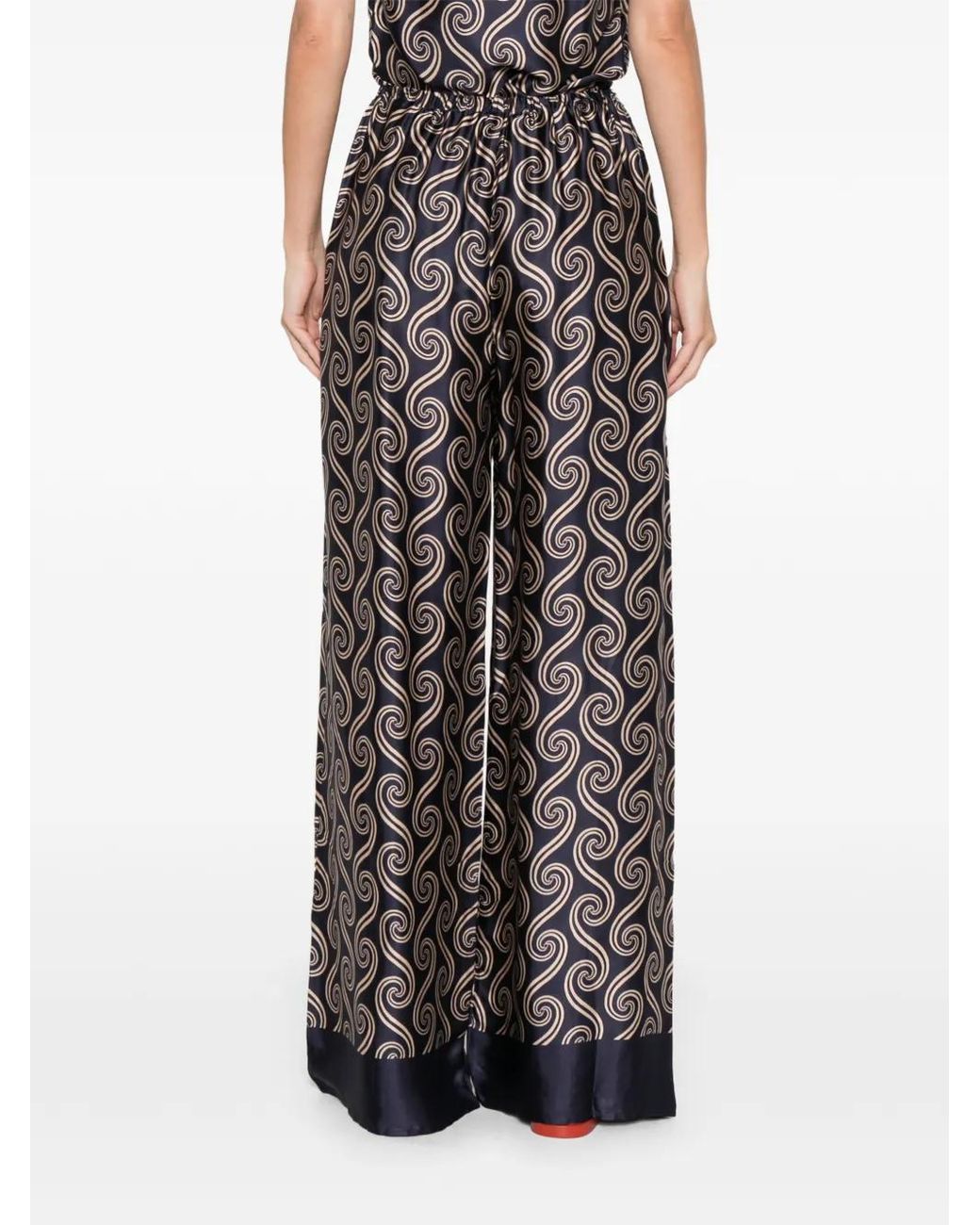 Faithfull The Brand Blue Jensen Pattern Trousers