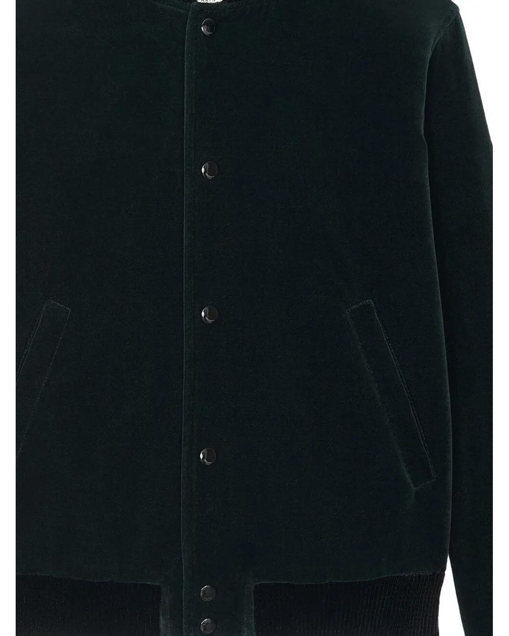 Saint Laurent Black Logo Bomber Jacket for men