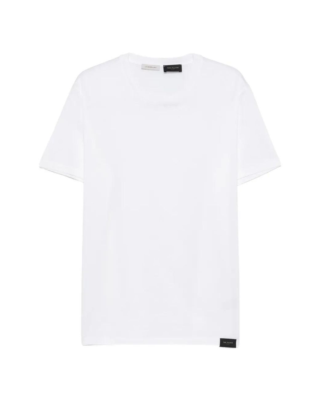 Low Brand White T-Shirt À Patch Logo for men