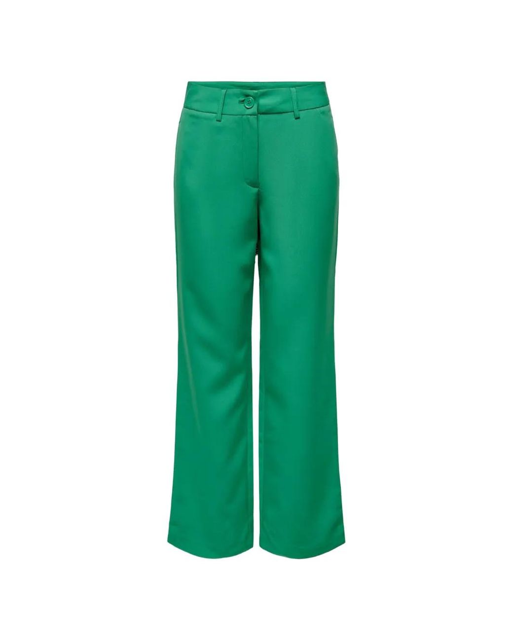 ONLY Green Ava Straight-Leg Trousers