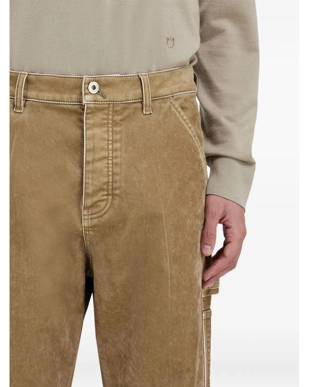 Ferragamo Natural Cargo Trousers for men