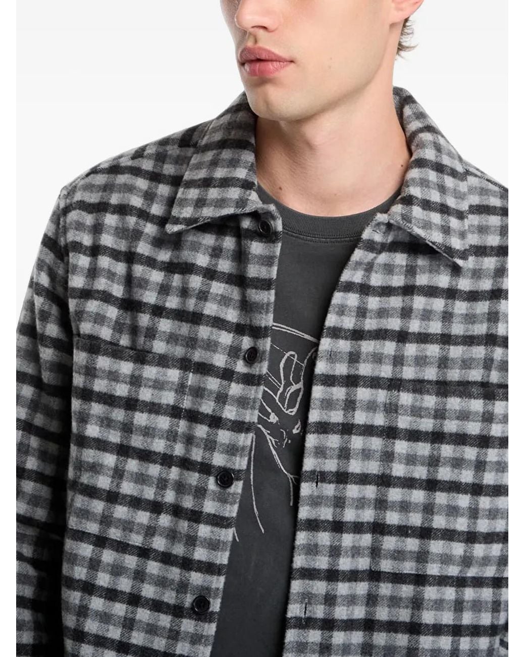 Samsøe & Samsøe Gray Sacastor X O Overshirt for men