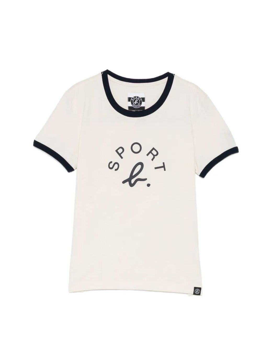 SPORT b. by agnès b. Natural Logo-Print T-Shirt