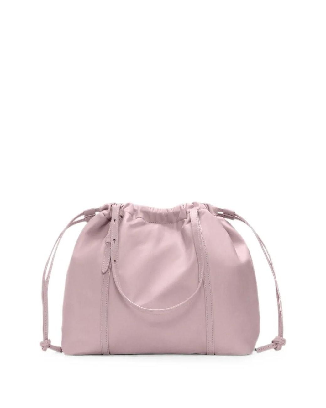 MZ Wallace Pink Small Waverly Drawstring Bucket Bag