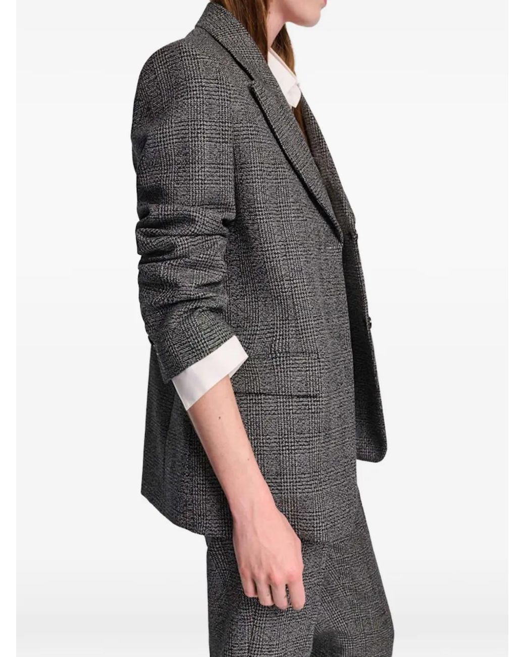 Dorothee Schumacher Gray Blazer À Carreaux