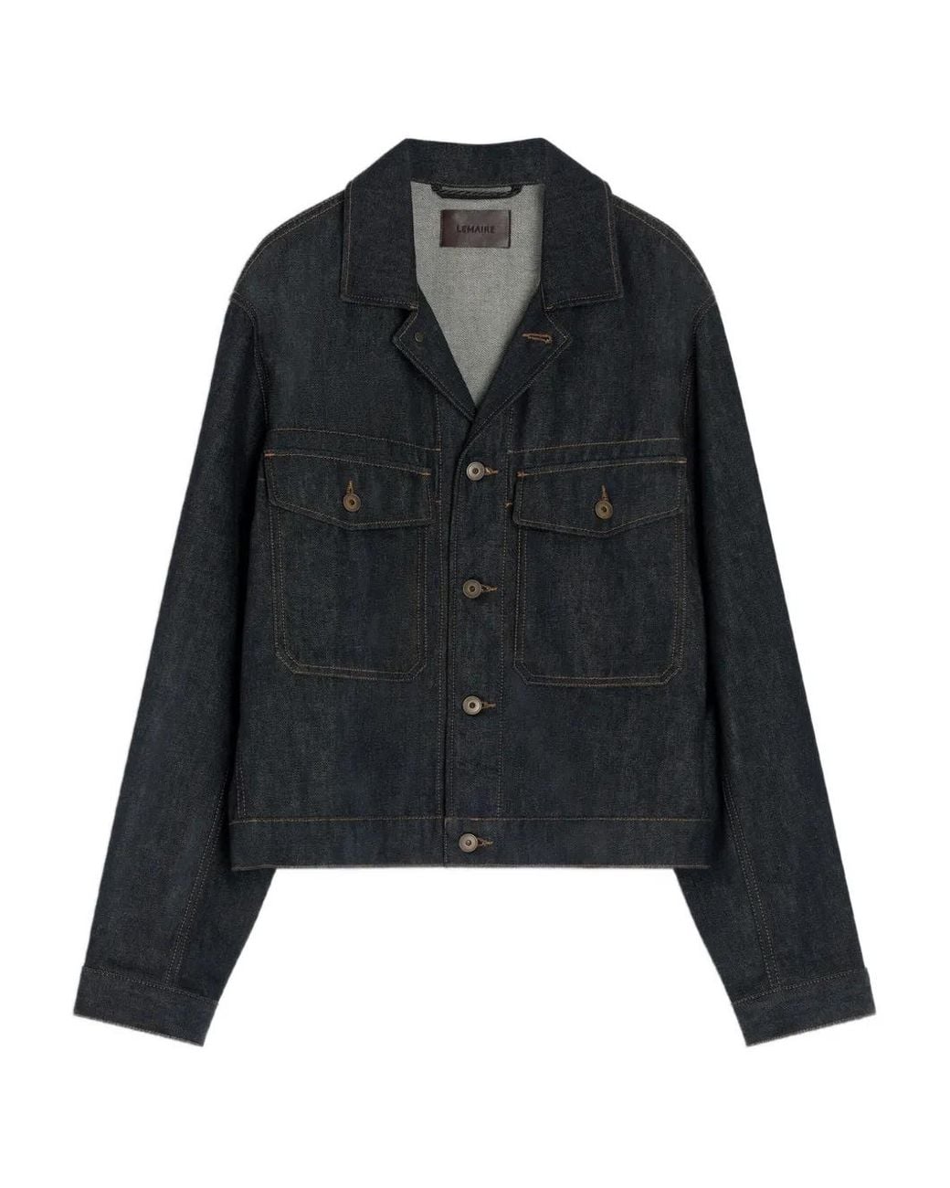 Lemaire Denim Jack in het Black voor heren