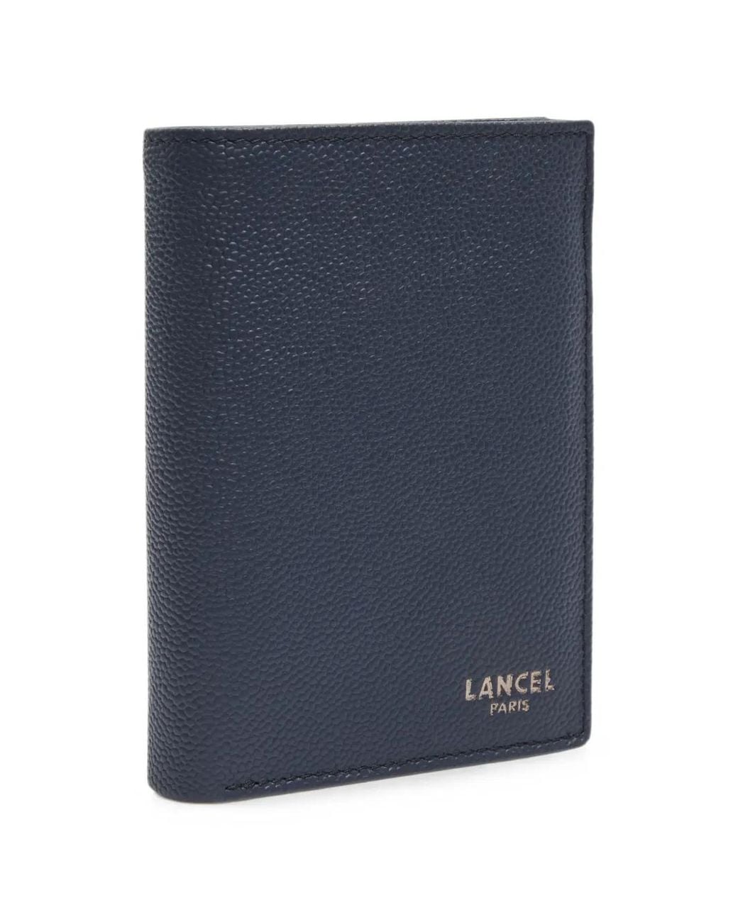 Lancel Blue Leon Textured Leather Wallet for men
