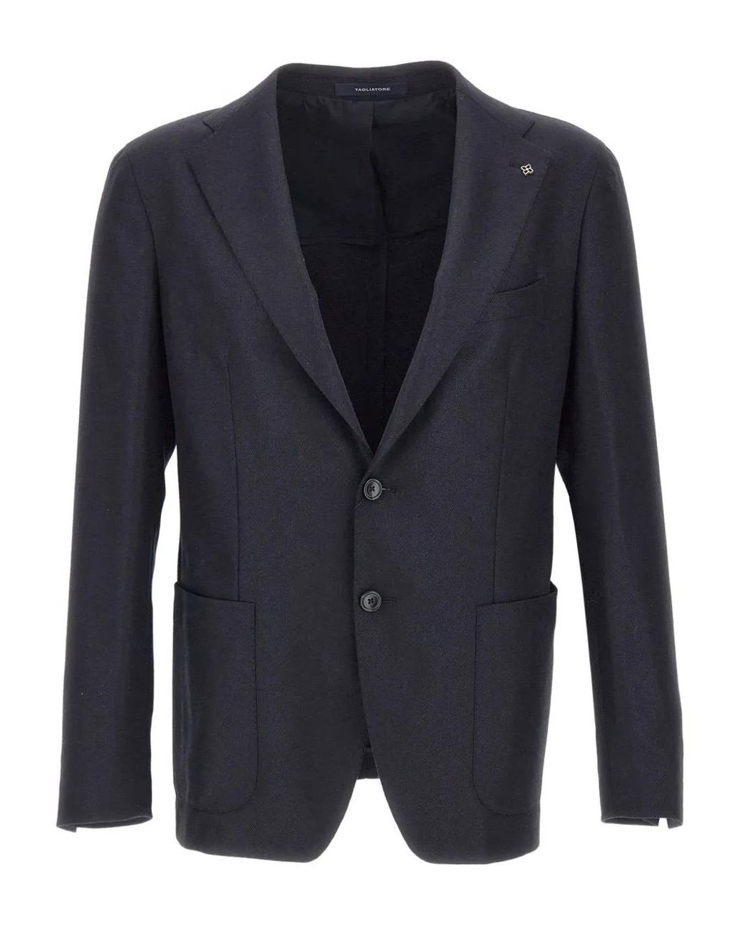Tagliatore Blue Single-Breasted Blazer for men