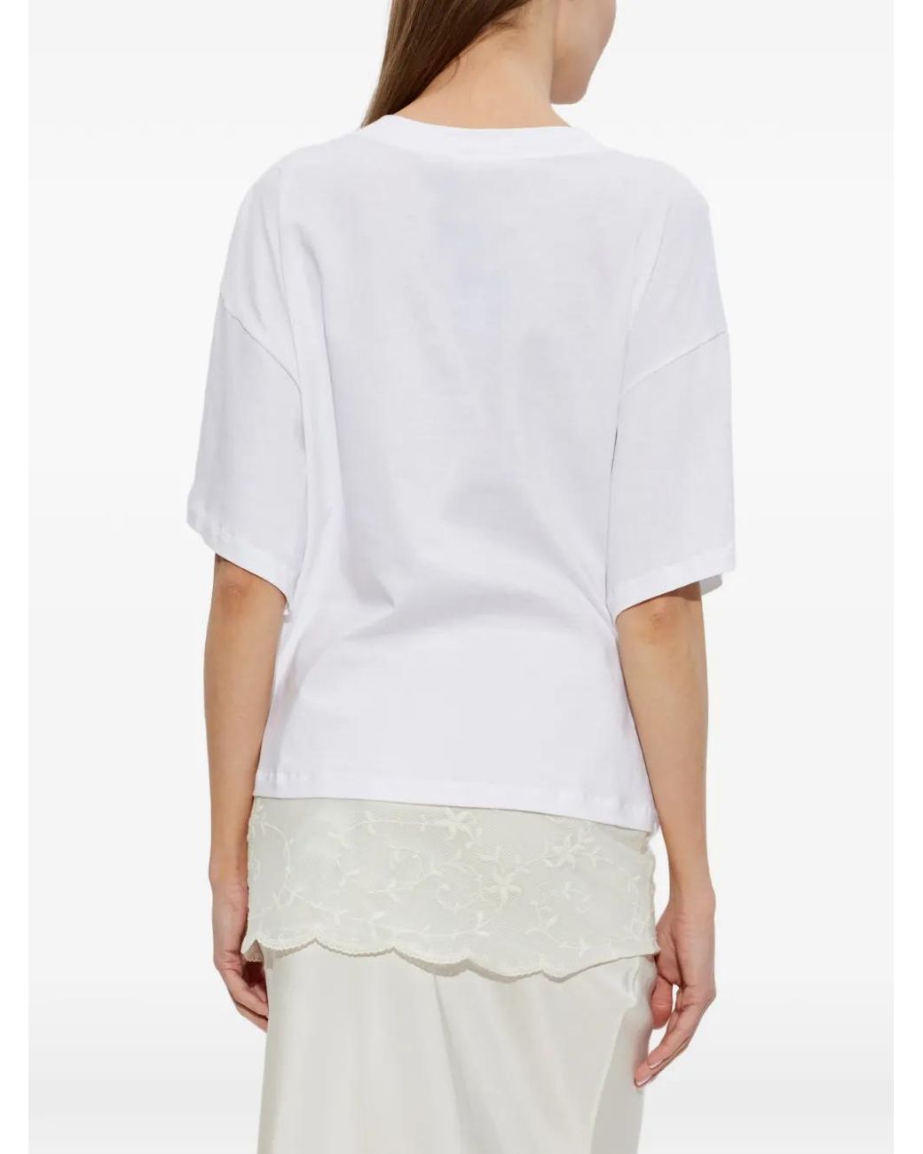 Hanro White Patch-Detail T-Shirt