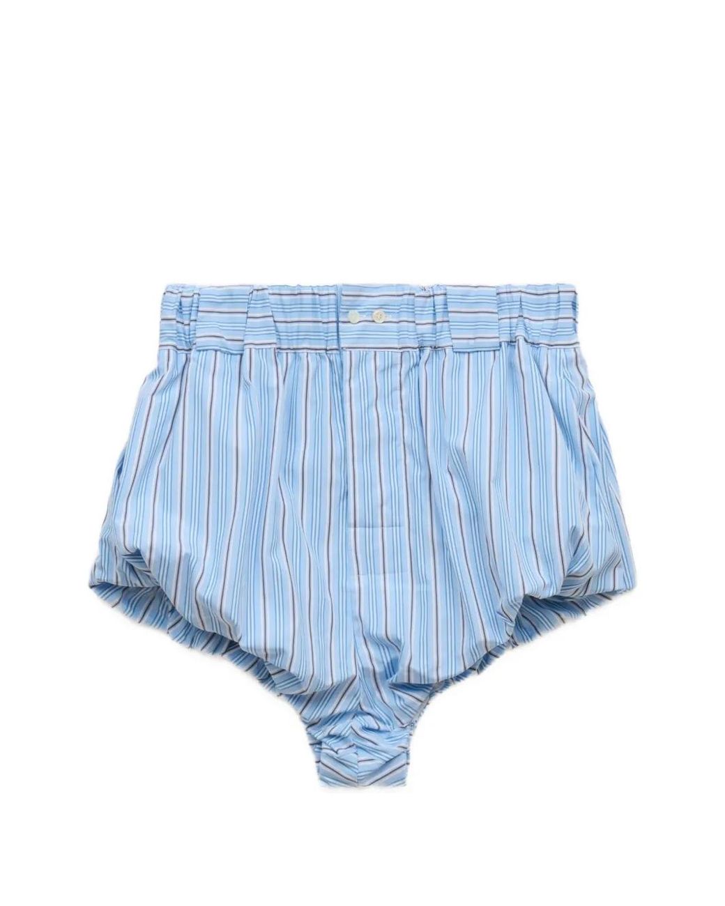 Marni Blue Light Striped Poplin Bloomers