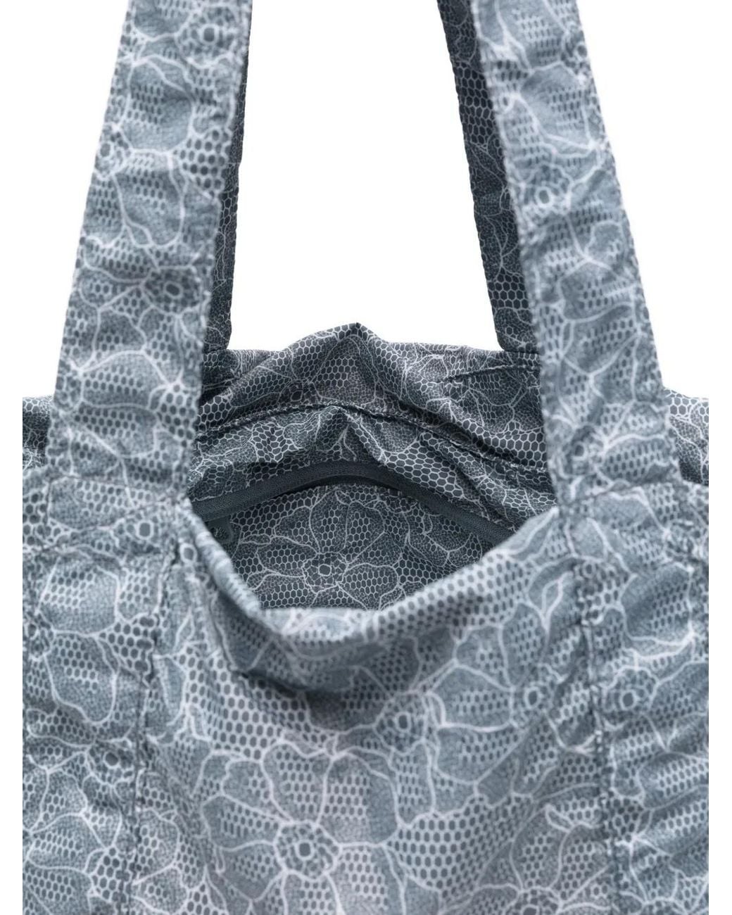 Adidas By Stella McCartney Blue Floral Packable Shoulder Bag