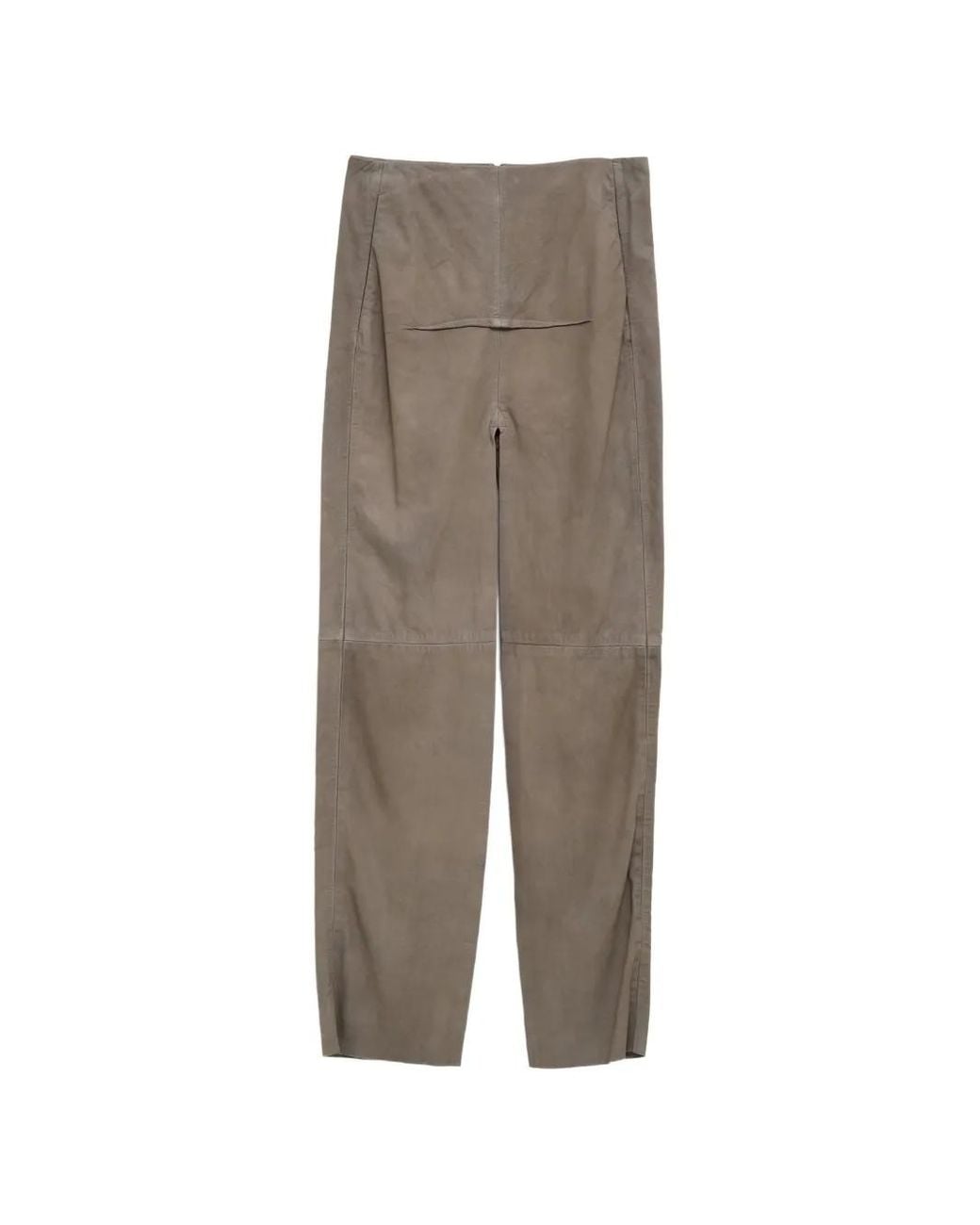 Rick Owens Brown Sliced Skirt