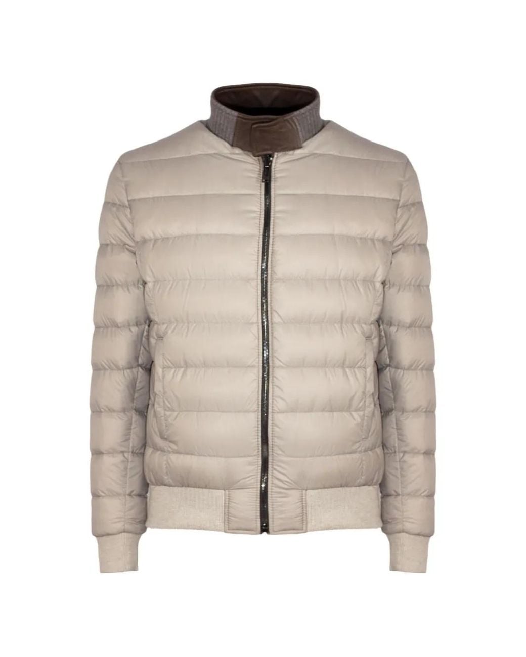 Volfagli Brown Reversible Leather Jacket for men