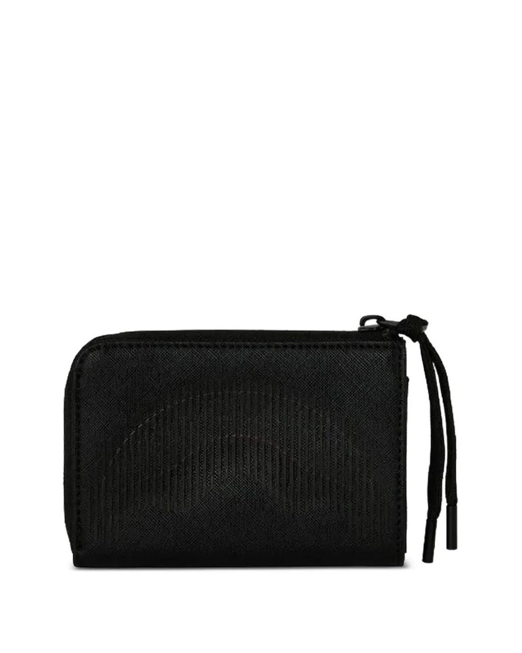 Sprayground Black Stealth Glide Wallet for men