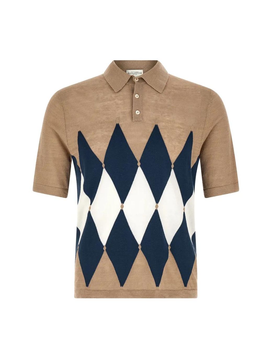 Ballantyne Blue Diamond Short-Sleeve Polo Shirt for men