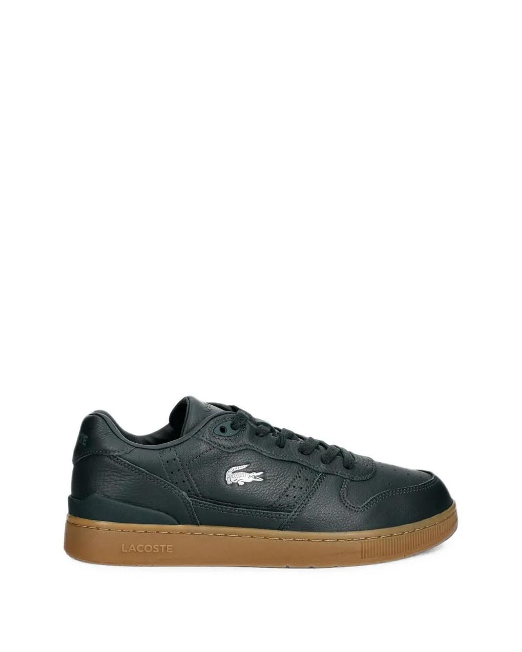 Lacoste Blue T-Clip Perforated Leather Sneakers for men