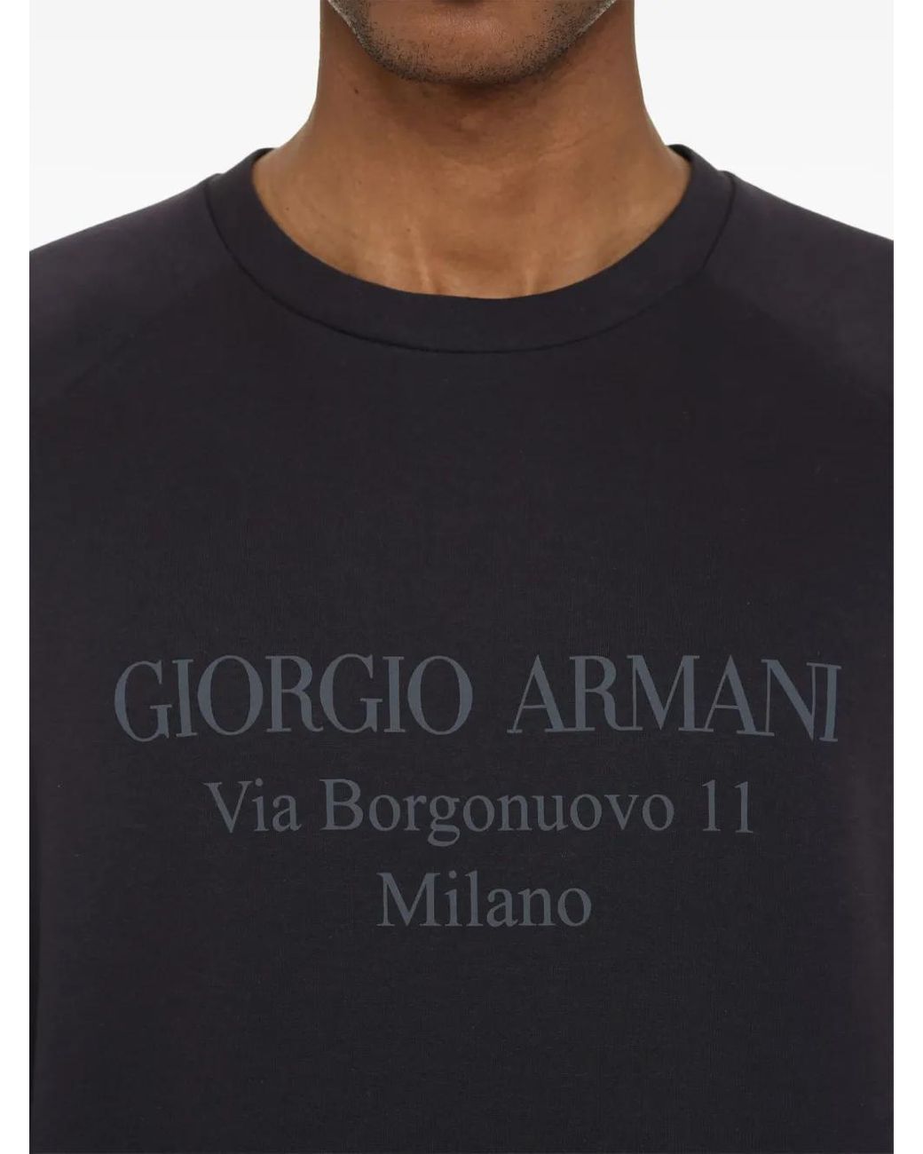 Giorgio Armani Sweaters Blue for men