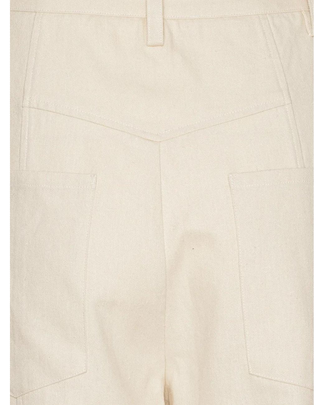 ROTATE BIRGER CHRISTENSEN White Cream Tapered Trousers