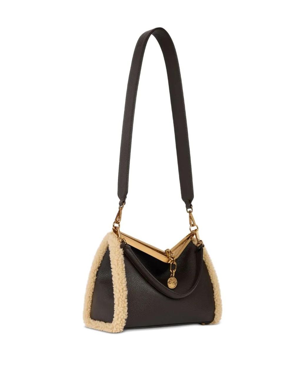 Etro Black Vela Medium Shoulder Bag