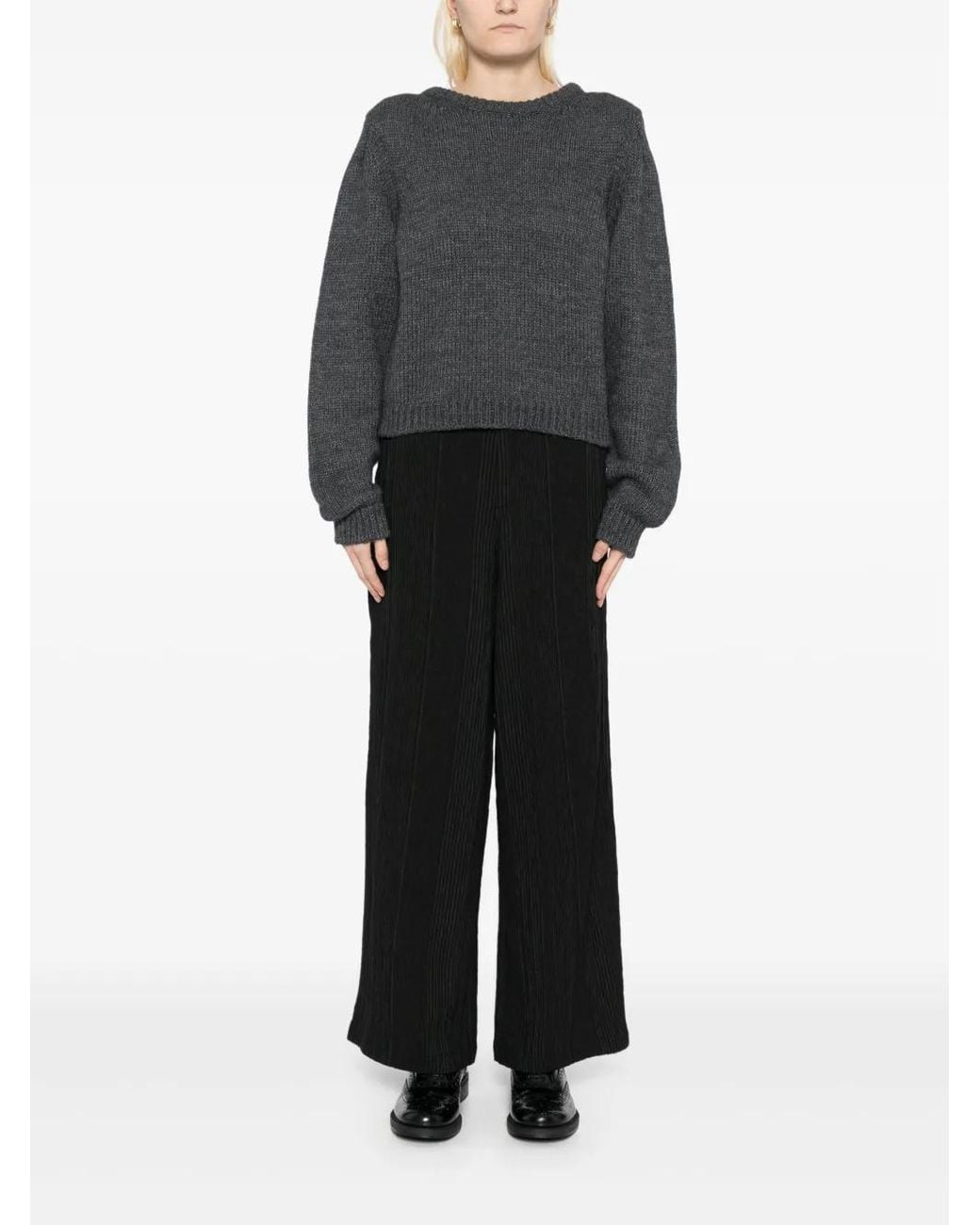 Transit Black Palazzo Trousers