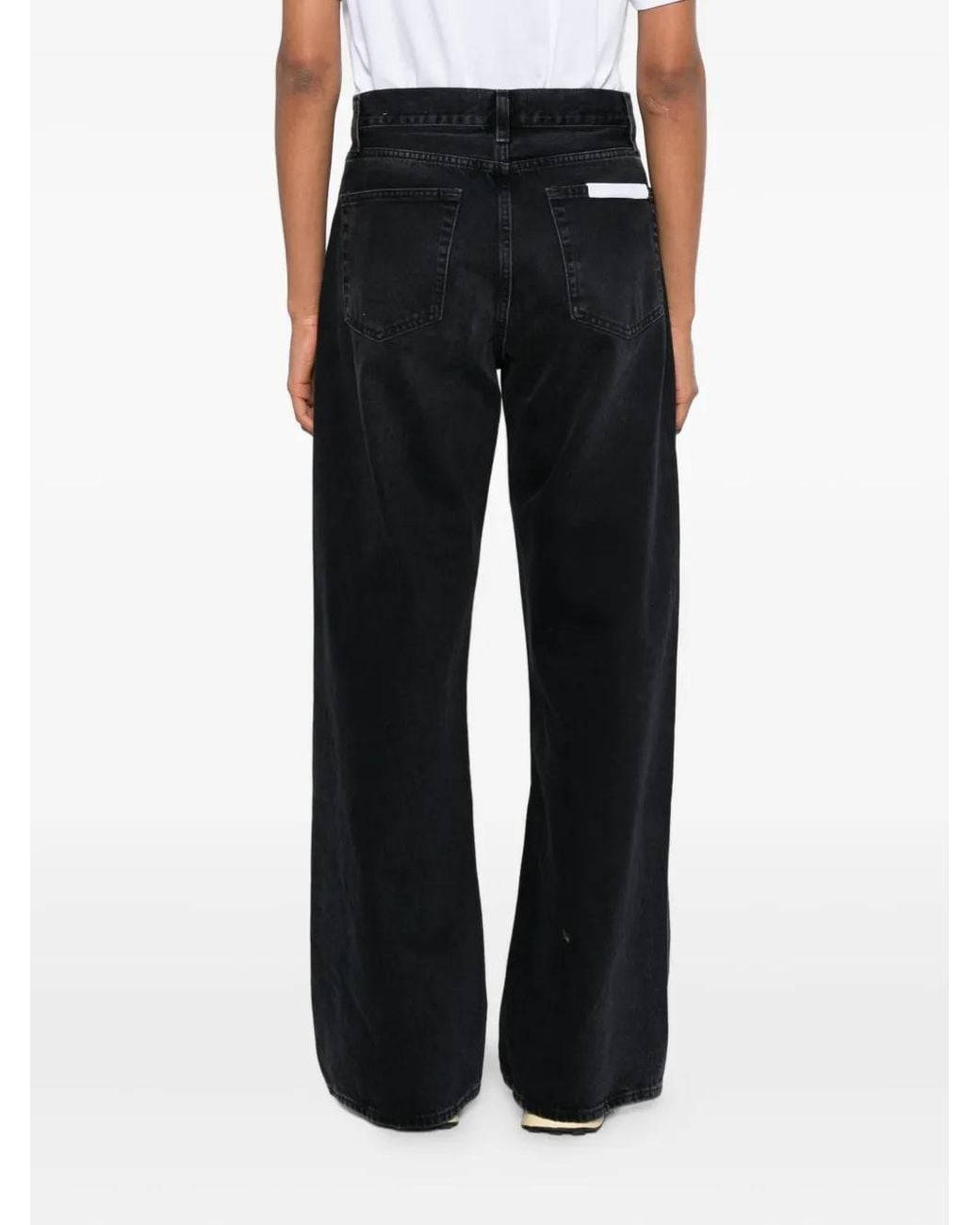 FRAME Black Five-Pocket Jeans