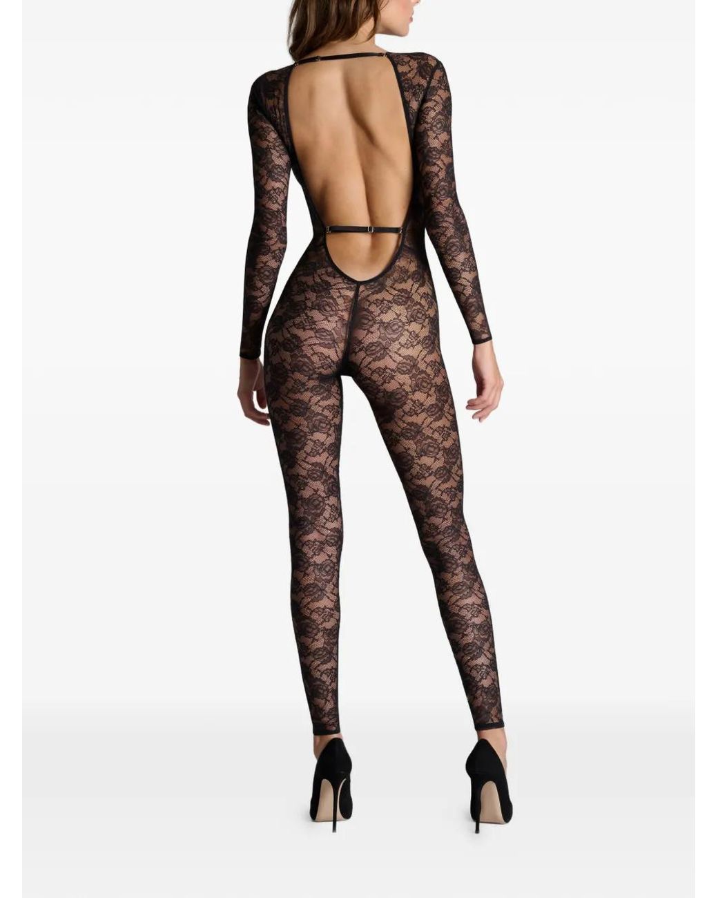 Maison Close Black Flashback V-Neck Jumpsuit
