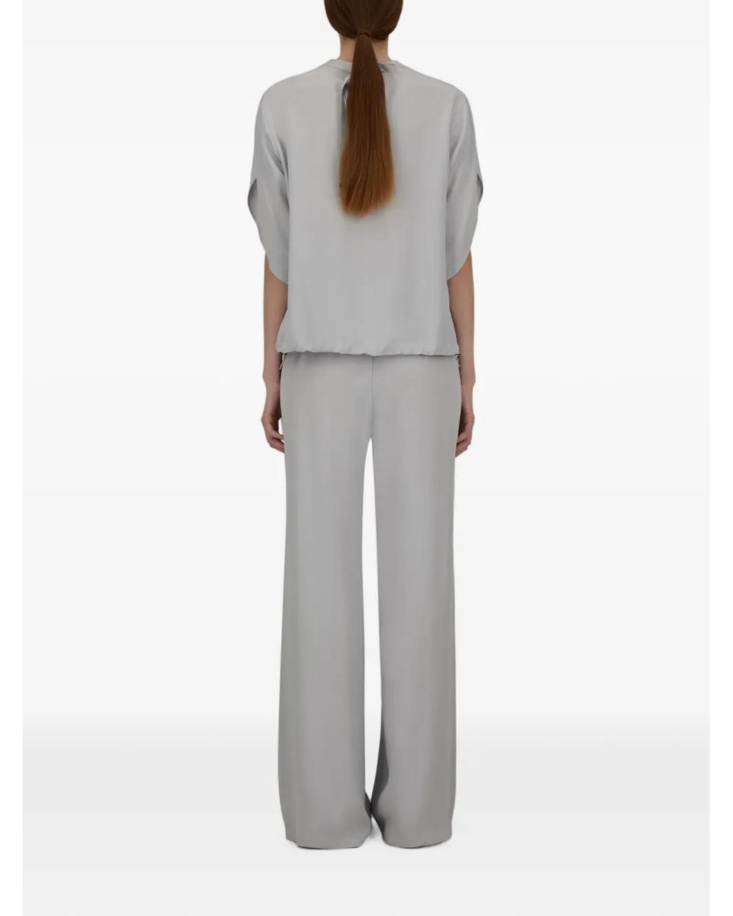 Herno Gray Resort Straight Trousers