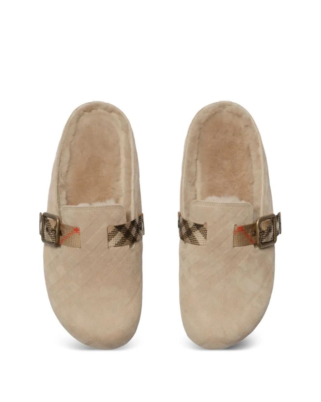 Burberry White Urchin Clogs